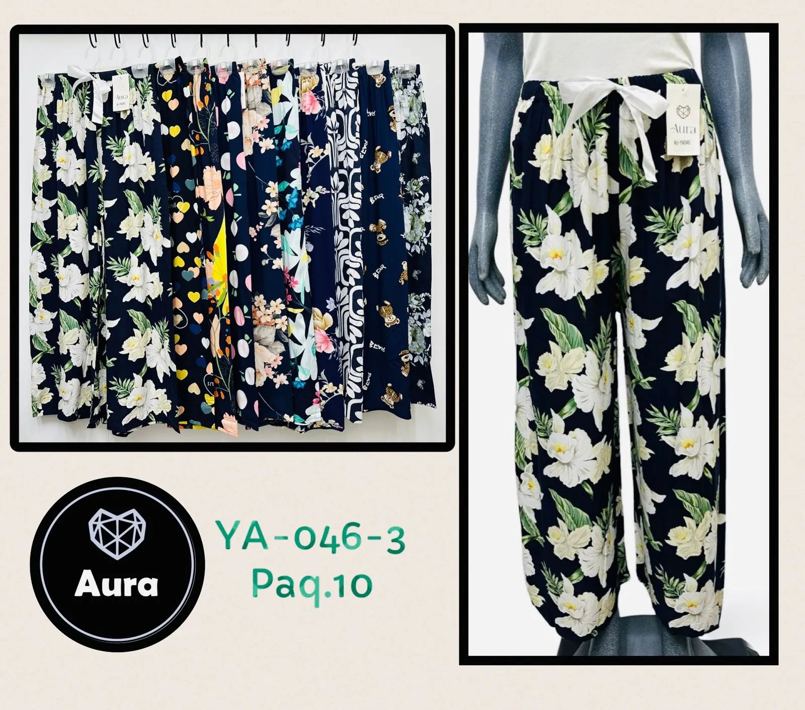 YAO46-Pantalon con diseños