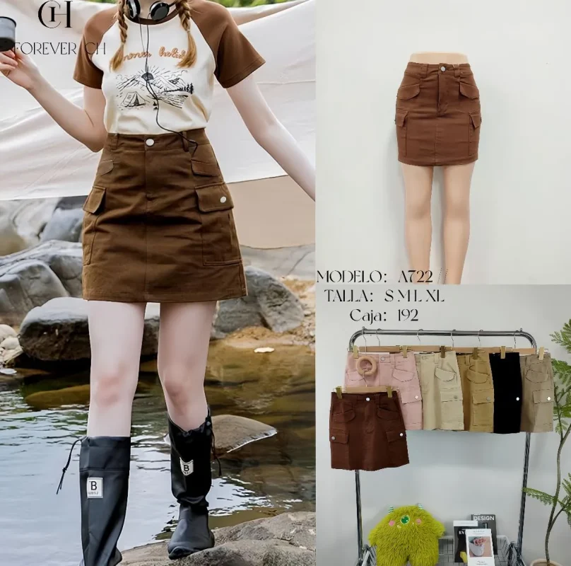 Falda Cargo-A722