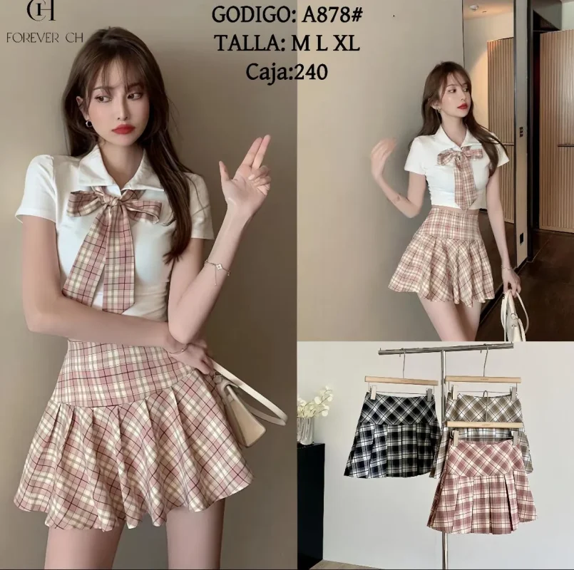Falda de Cuadros-A878