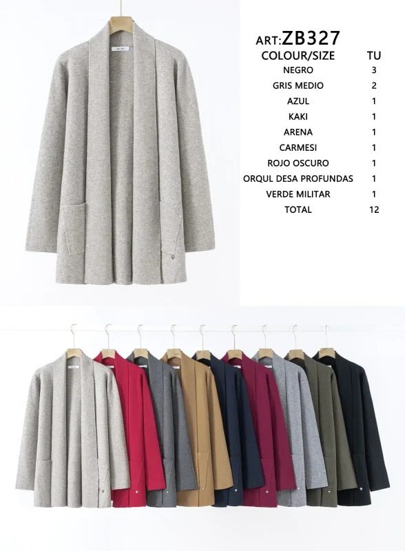 Abrigo largo elegante-ZB327