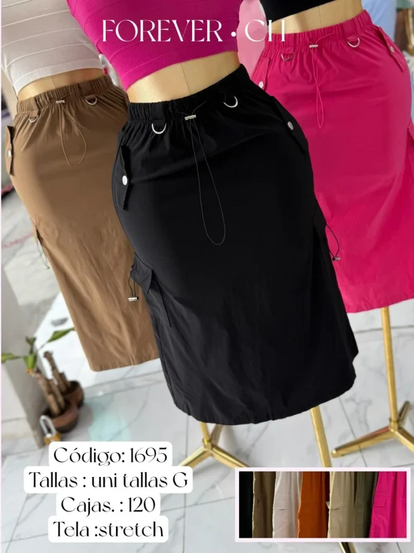 Falda tipo cargo-1695