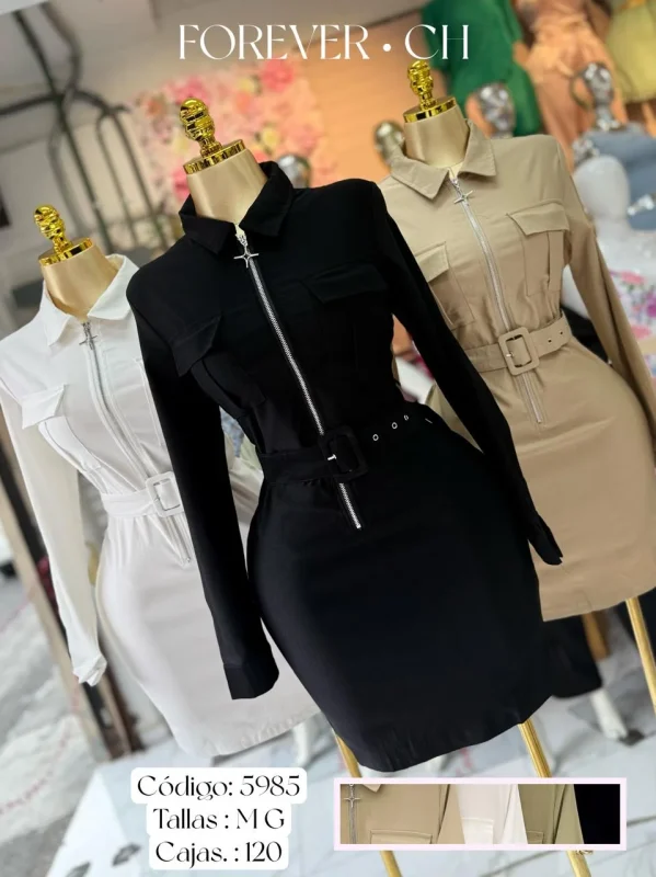 Vestido de fiesta con cremallera-5985