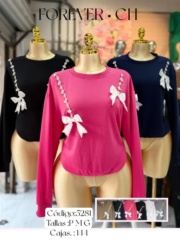 Sudadera con moño-5281