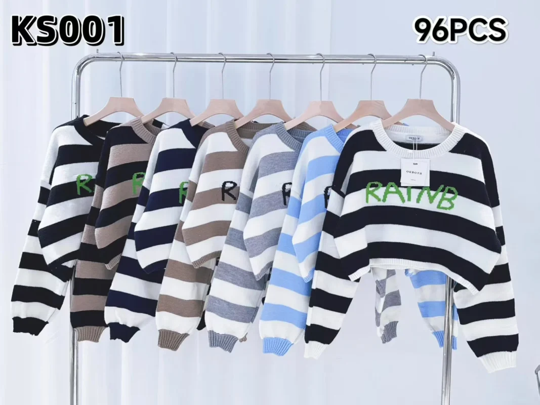 Suéter de lana con estampado-KS001