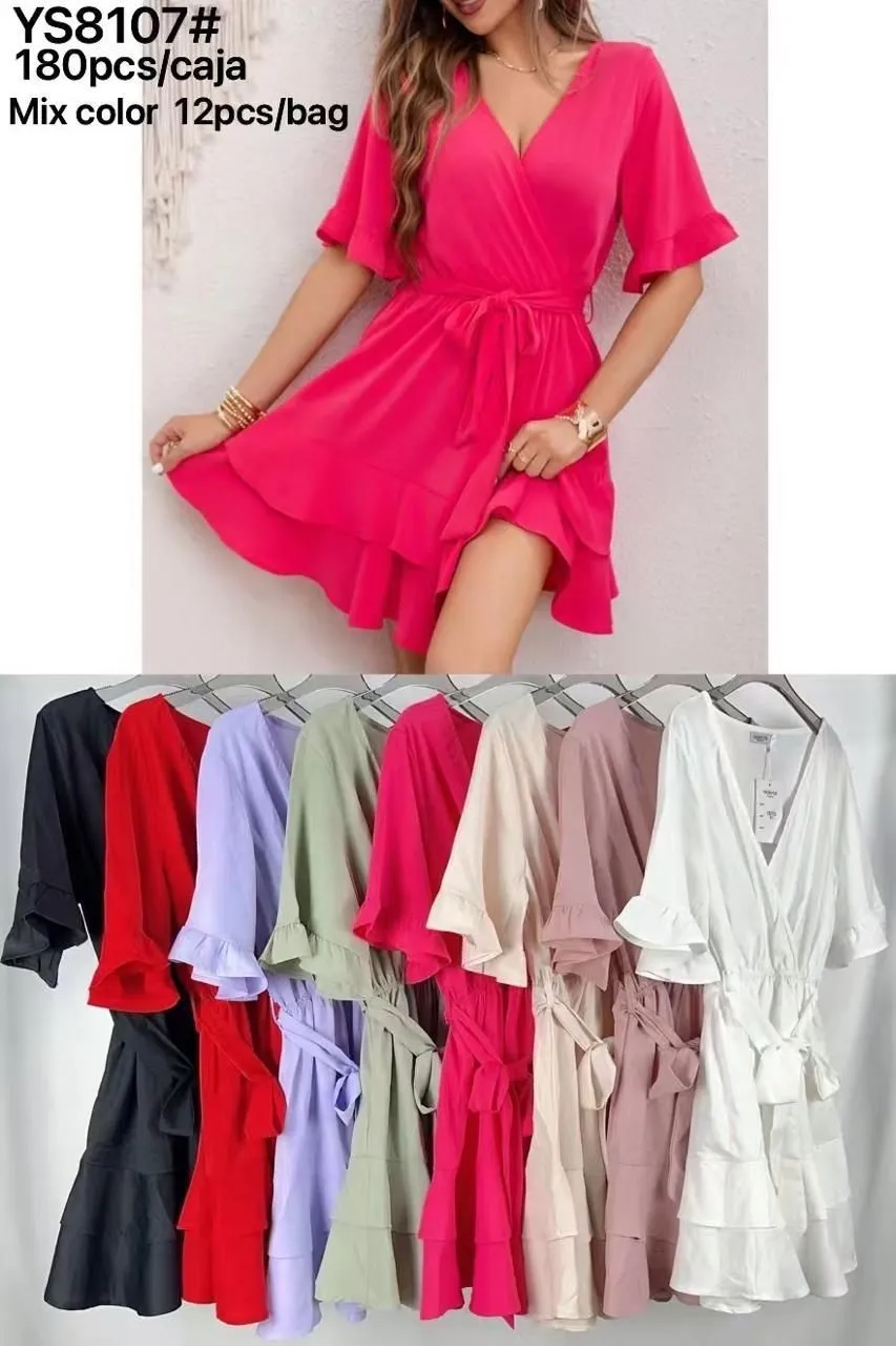 YS8107-Vestido dama largo