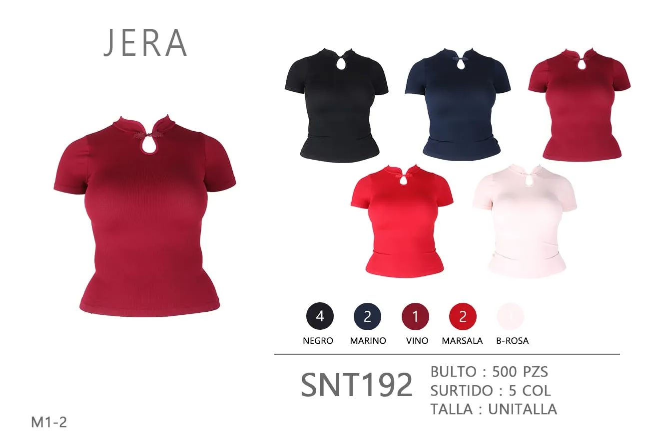 SNT192-Blusa manga corta dama