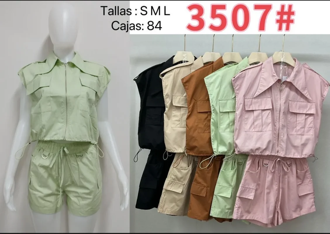 Conjunto Chaleco Y Shorts-3-3507