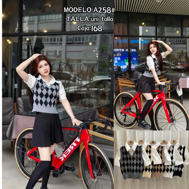 Camisa Con Chaleco Rombos-A258