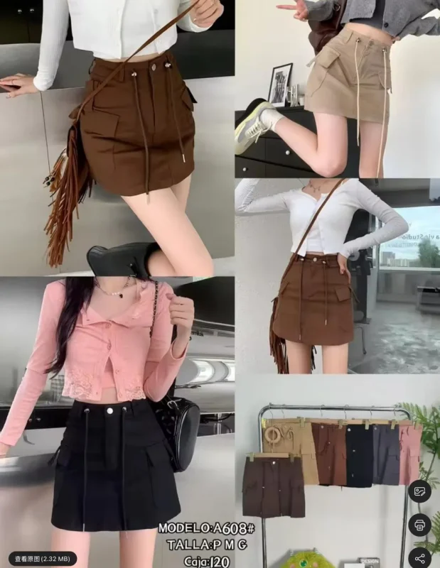 Minifalda Cargo-A608