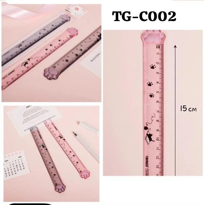 Regla de 15 cm con diseño de huellas-0-TG-C002