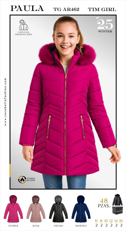 Abrigo Acolchado con Capucha Desmontable Paula-TG-AR462