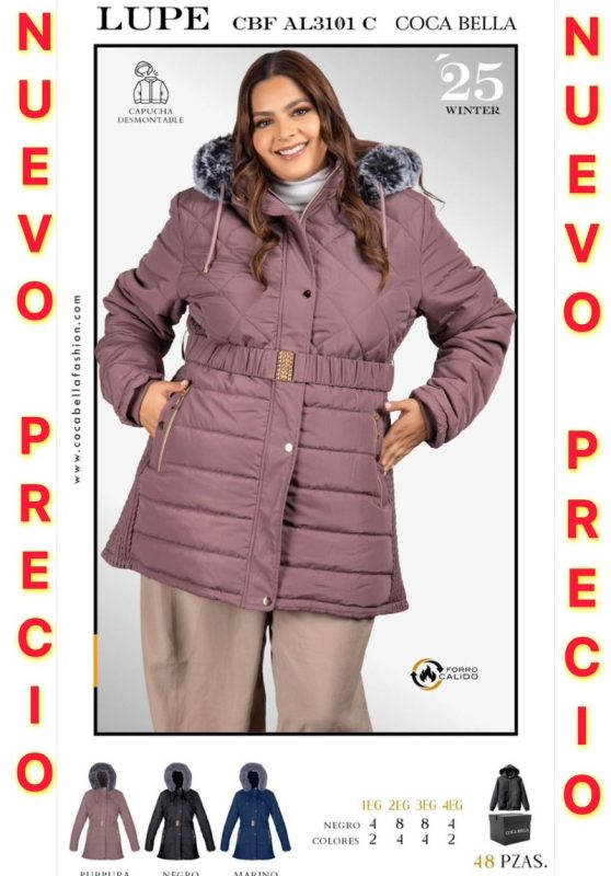 Abrigo Acolchado para Mujer-CBF-AL3101-C