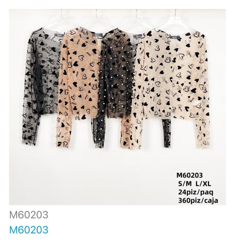 Blusa con corazones-M60203