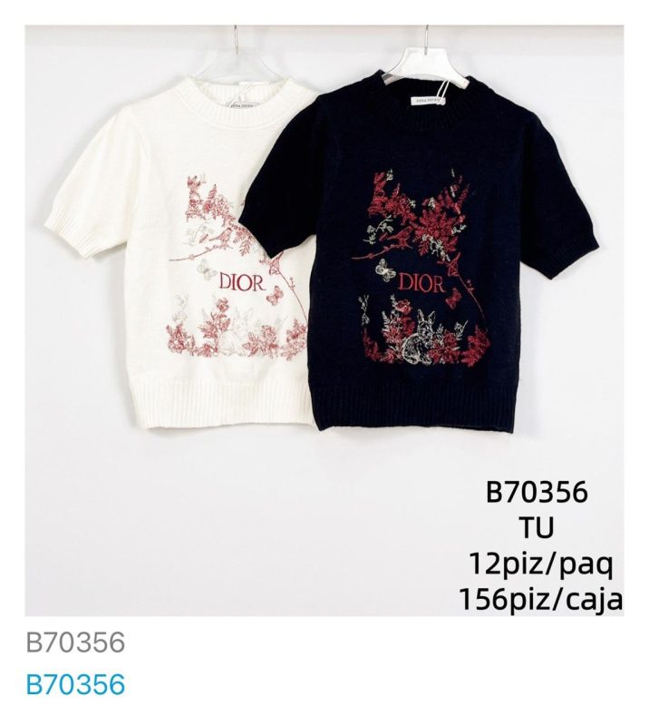 Blusa con estampado floral-B70356