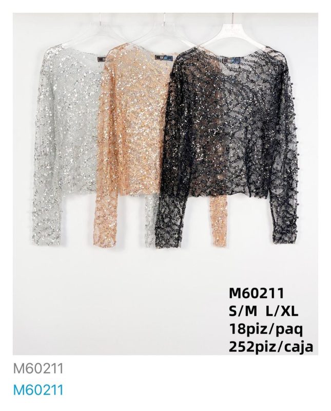 Blusa de lentejuelas-M60211