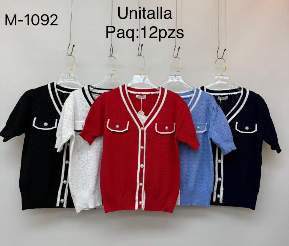 Blusa tejido con botones-M-1092