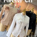 Camisa con Flor y pedrería en cuello-5560 - 1