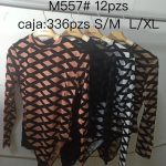 Body con estampado geométrico manga larga-M557# - 2