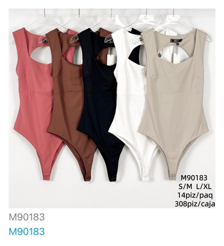 Body de mujer con abertura en la espalda-M90183