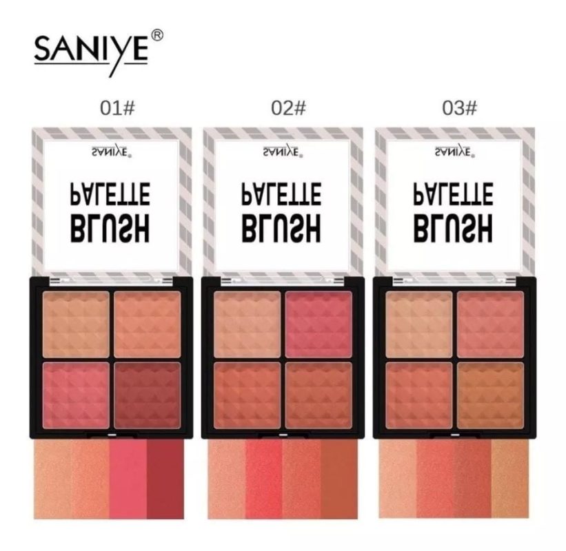 Caja Rubor 4 tonos SANIYE-E0420