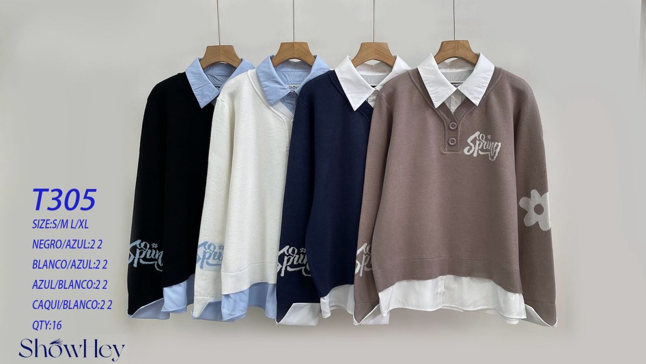 Camisa Tipo Suéter Spring-T305