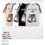 Camiseta con estampado de shorts-M90115 - 1