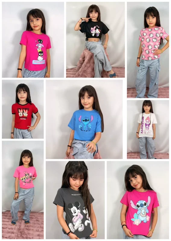 Camisetas estampadas para niña-RIB-A