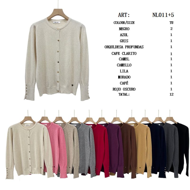 Cárdigan con botones-NL011+5