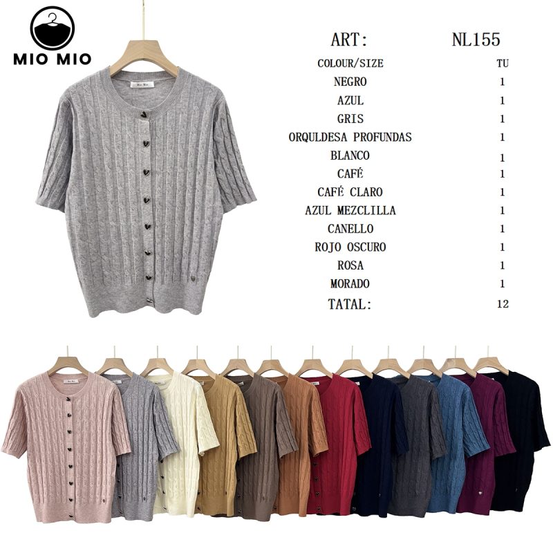 Cárdigan de Punto con Botones-NL155