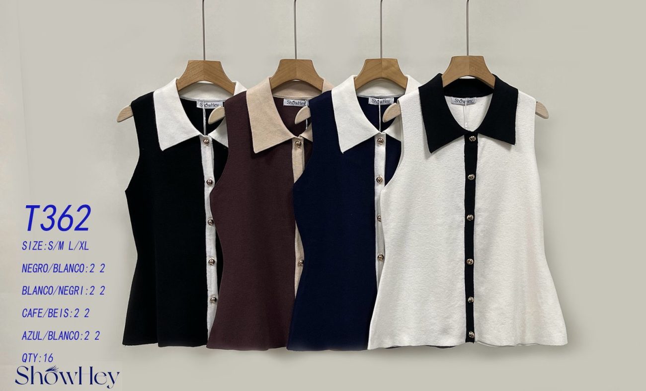 Chaleco con botones-T362