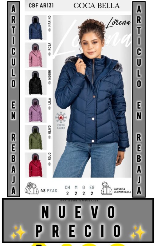 Chamarra acolchada con capucha Lorena-CBF-AR131