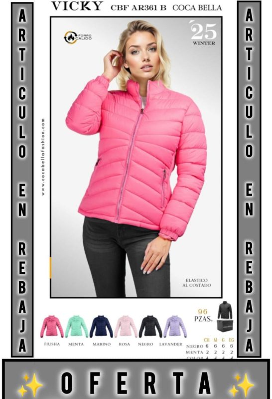 Chamarra Acolchada para Mujer Vicky-CBF-AR361-B