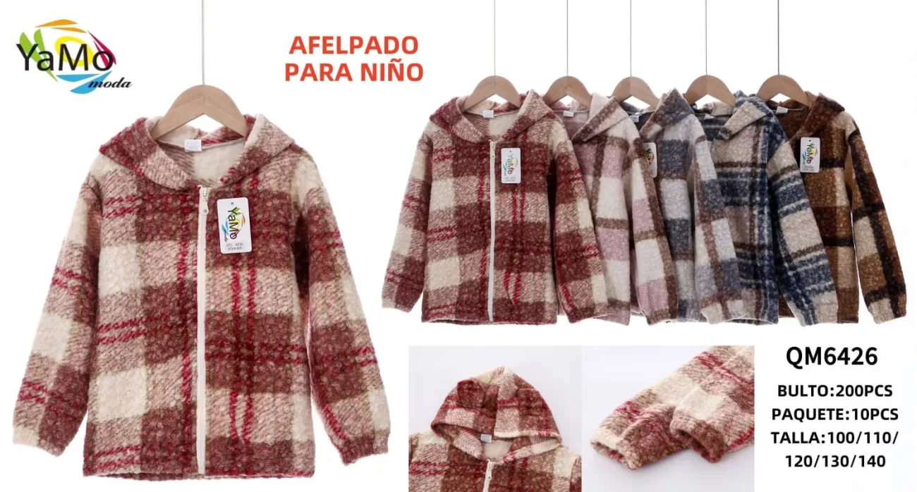 Chamarra afelpada para niño-QM6426