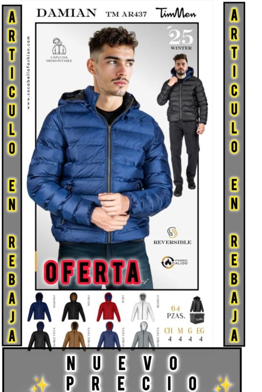 Chamarra Damian reversible-TM-AR437