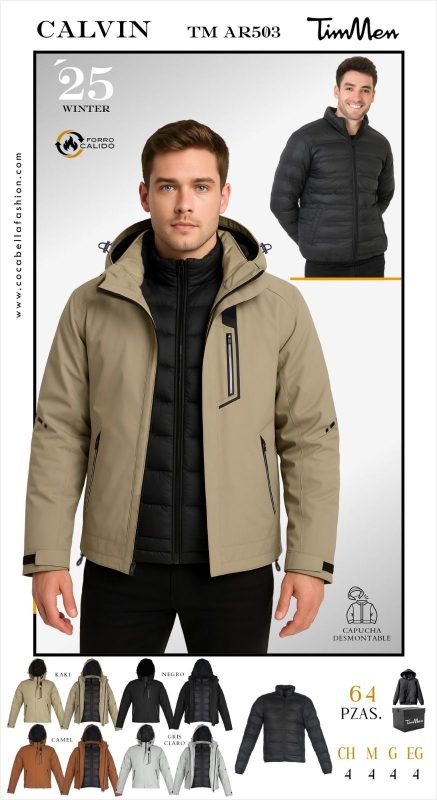 Chamarra desmontable Calvin-TM AR503