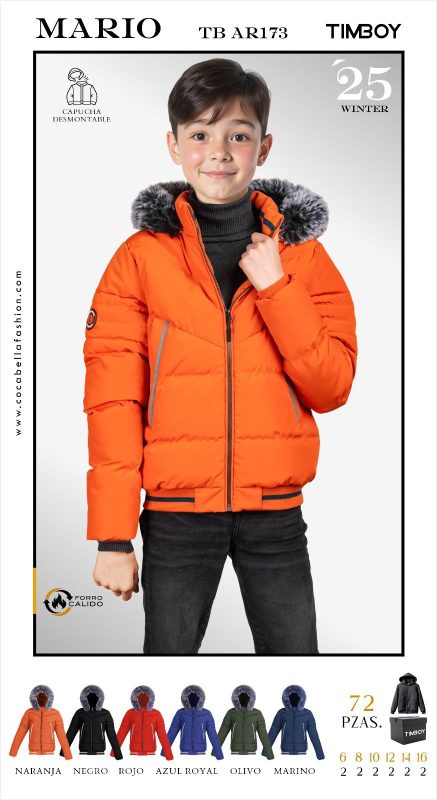 Chamarra Niño con Capucha Mario-TB-AR173