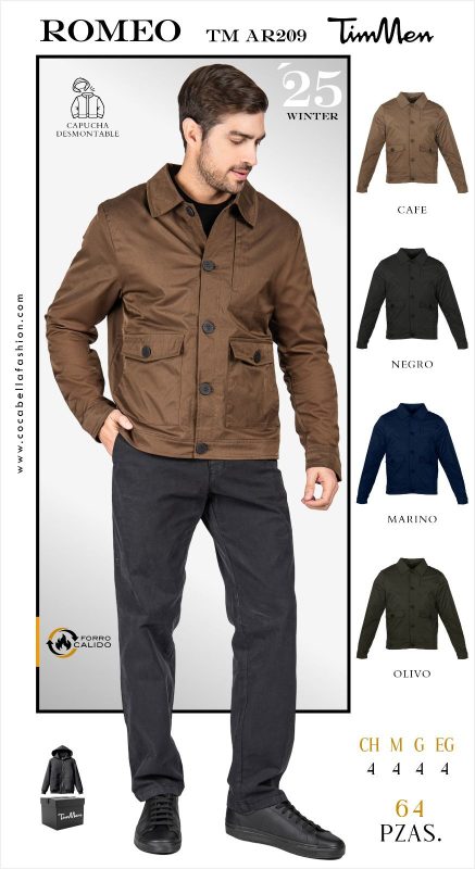 Chamarra para hombre Romeo-TM AR209