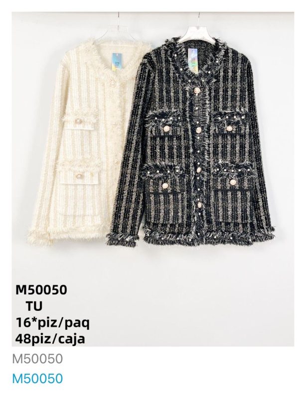 Chaqueta de Tweed con Detalles-M50050