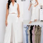 Conjunto chaleco y pantalón cargo-A2092 - 2