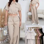 Conjunto de top y pantalón-A879 - 1