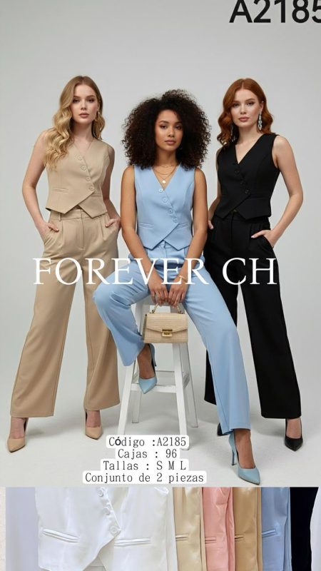 Conjunto de chaleco y pantalón-A2185