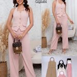 Conjunto chaleco y pantalón mujer-L1163 - 1