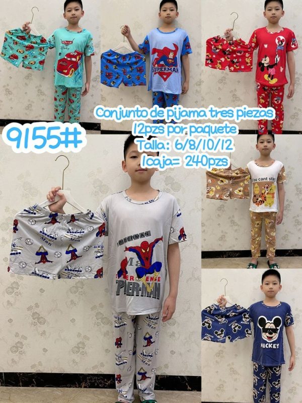 Conjunto de Pijama Tres Piezas Niño-9155