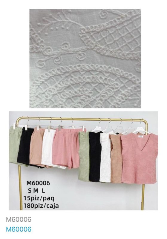Conjunto de shorts y blusa de mujer-M60006