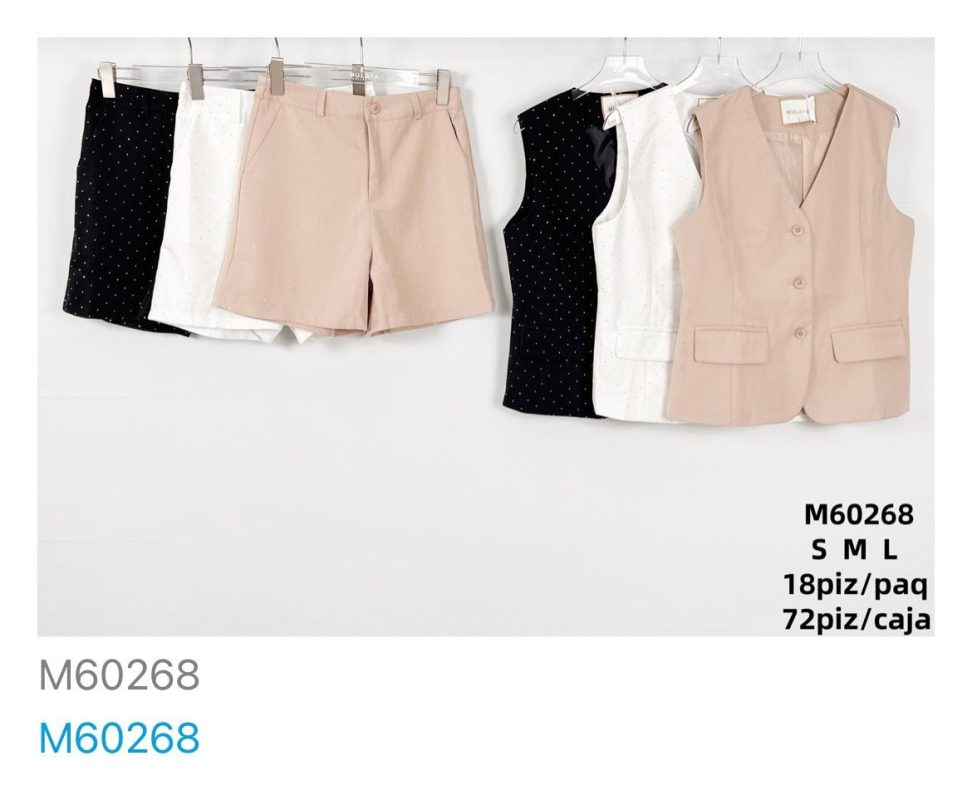 Conjunto de shorts y chaleco para mujer-M60268