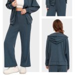 Conjunto deportivo con capucha para mujer-PTSET78 - 1