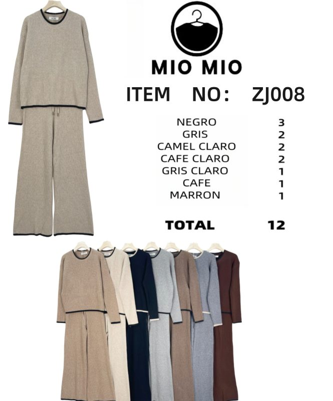 Conjunto de suéter y pantalón-ZJ008
