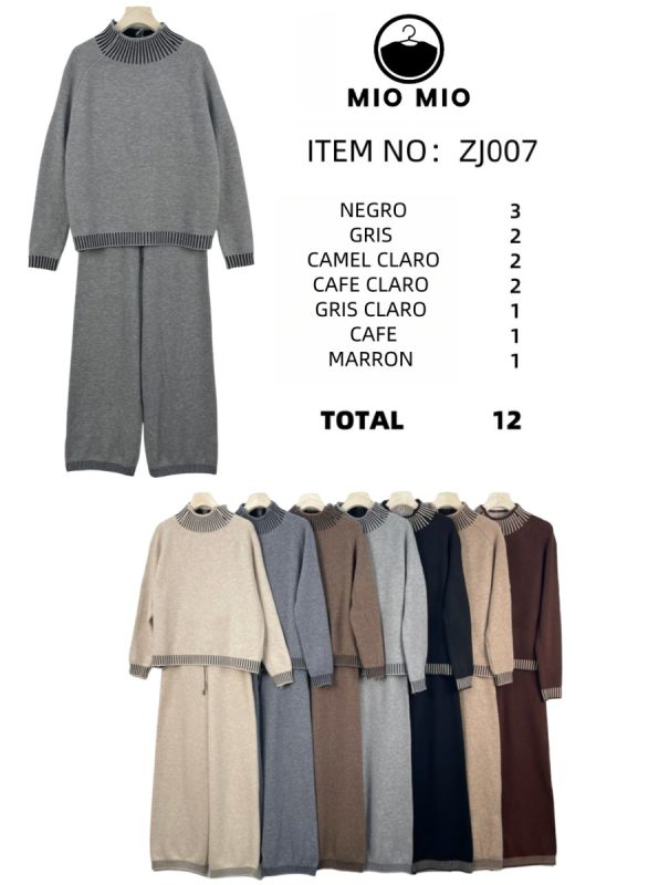 Conjunto de suéter y pantalón-ZJ007