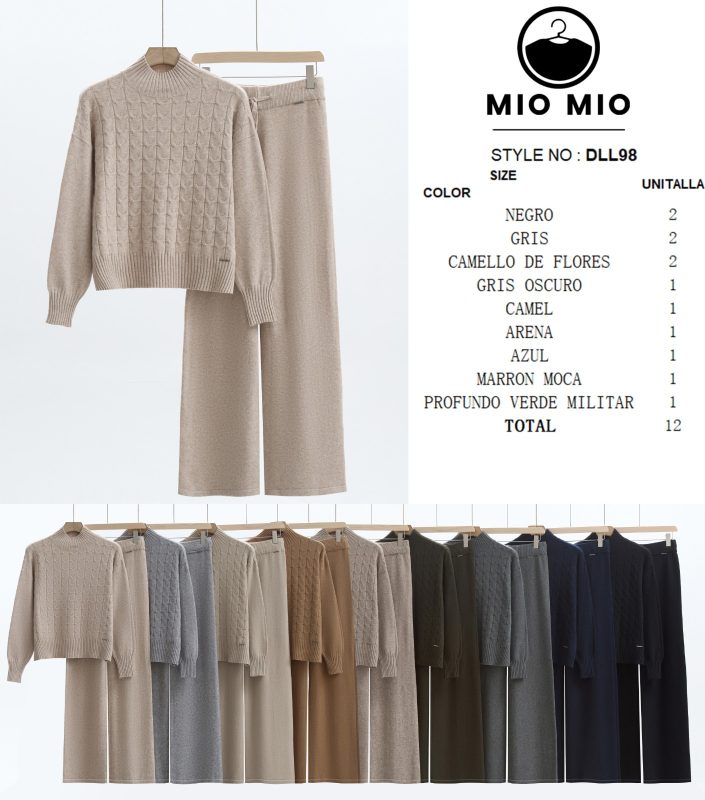 Conjunto de suéter y pantalón-DLL98