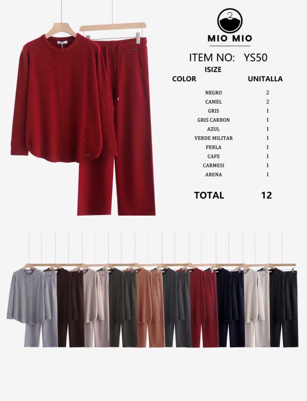 Conjunto de suéter y pantalones-YS50